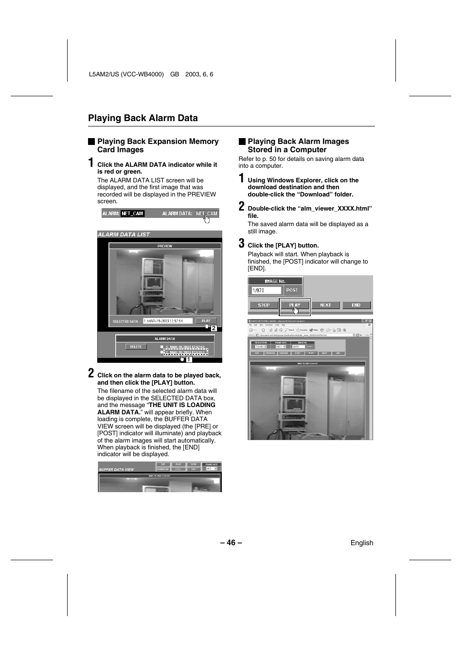 Sanyo VCC-WB4000 User Manual | Page 47 / 68