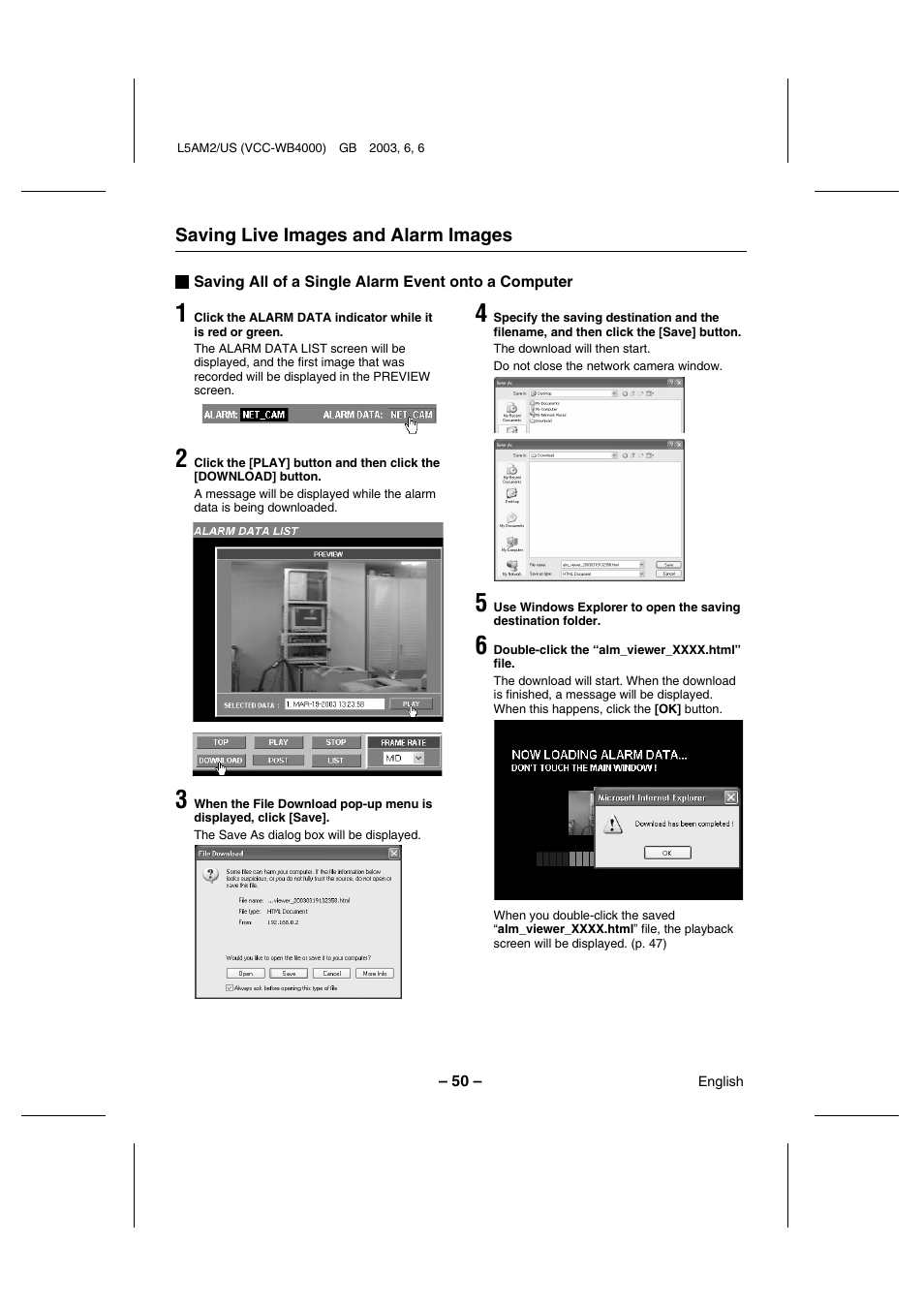 Sanyo VCC-WB4000 User Manual | Page 51 / 68