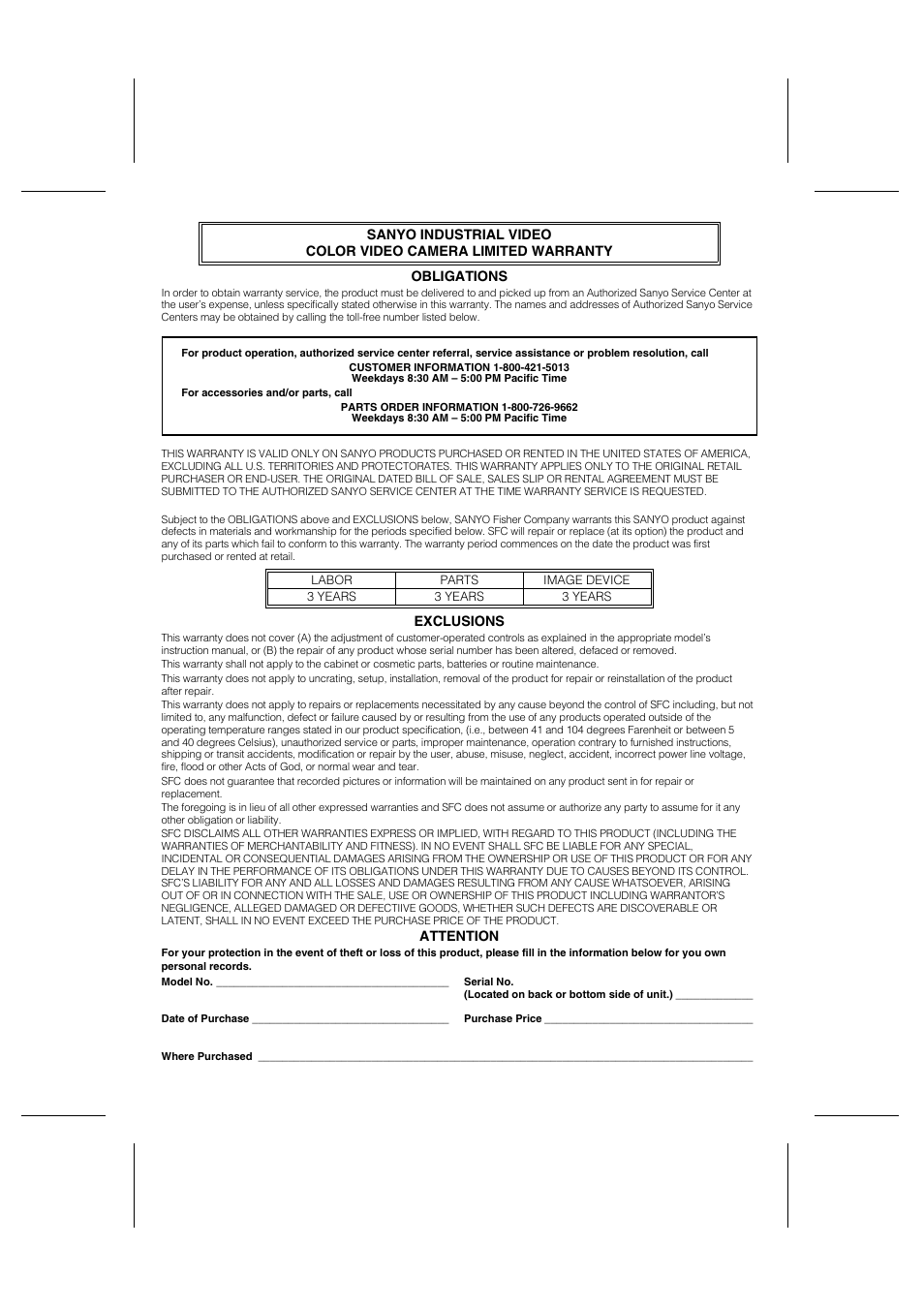 Sanyo VCC-WB4000 User Manual | Page 67 / 68