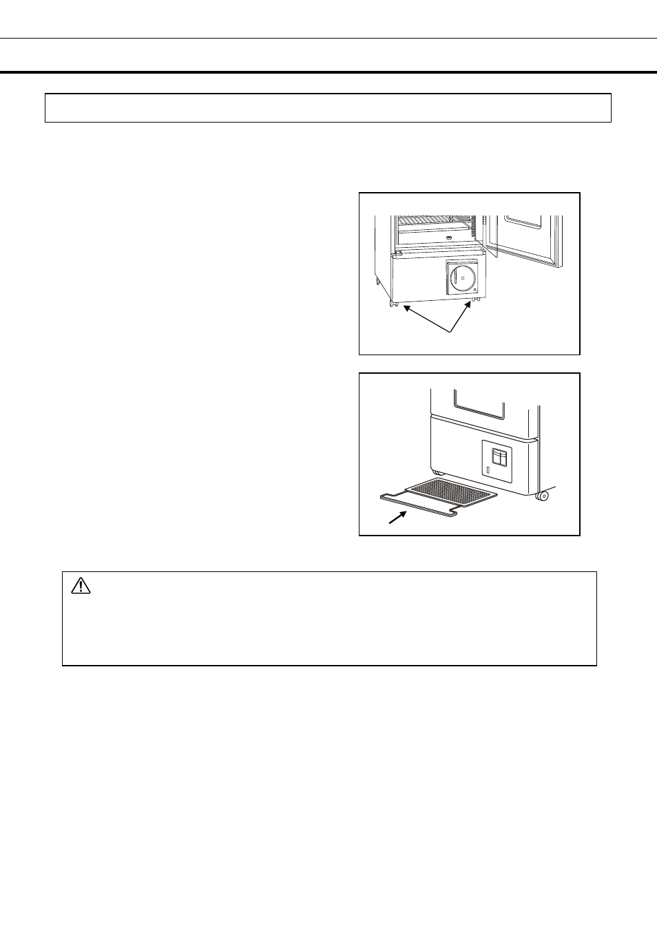 Installation, Warning | Sanyo BLOOD BANK MBR-304DR User Manual | Page 13 / 26