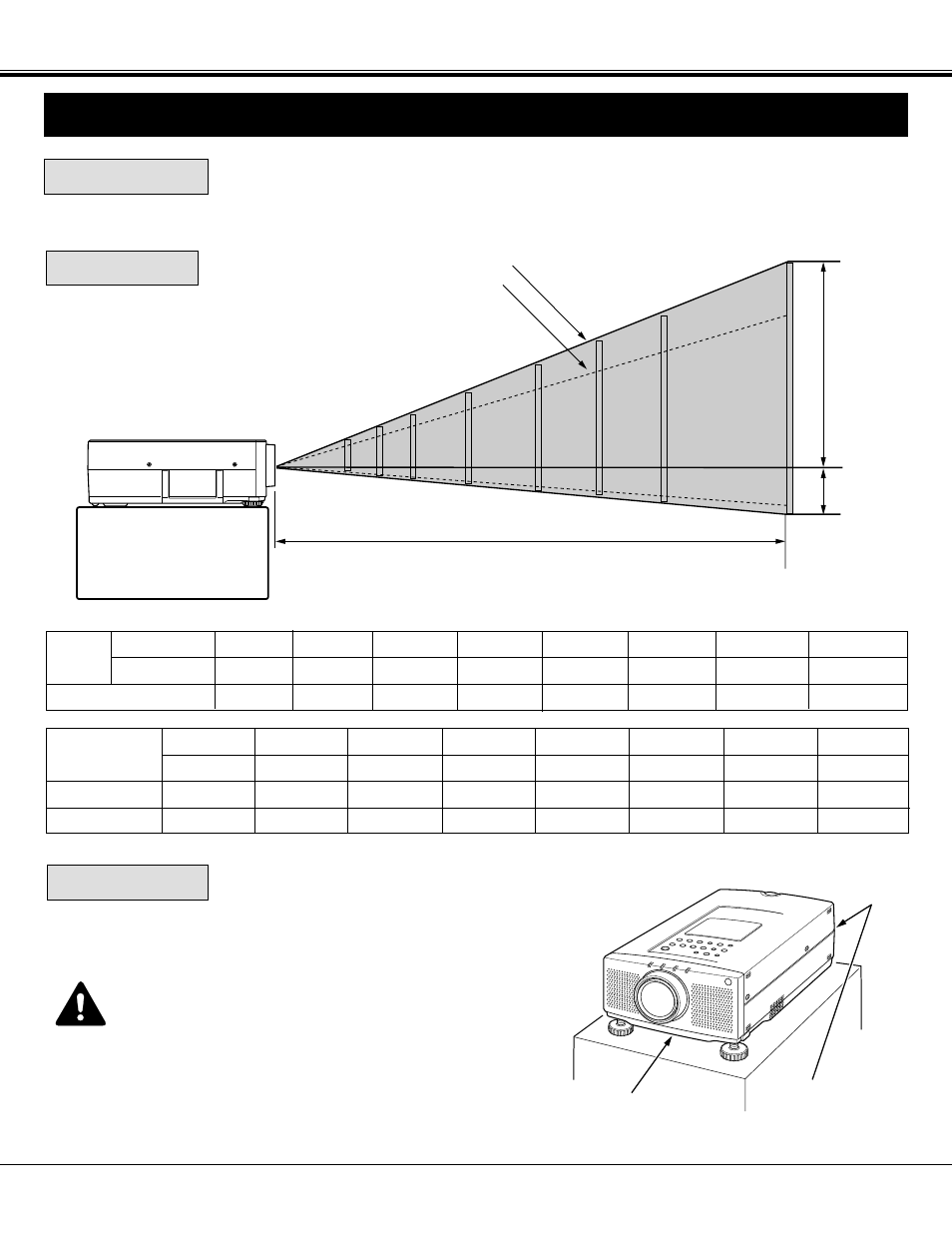 Setting up the projector, Positioning, Room light | Ventilation, Setting-up the projector, Positioning: room light | Sanyo PLC-XP21N User Manual | Page 7 / 54