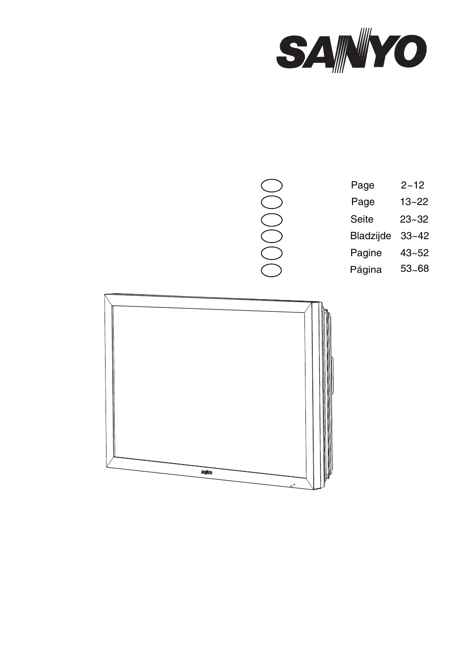 Sanyo CE42SR1 User Manual | 68 pages