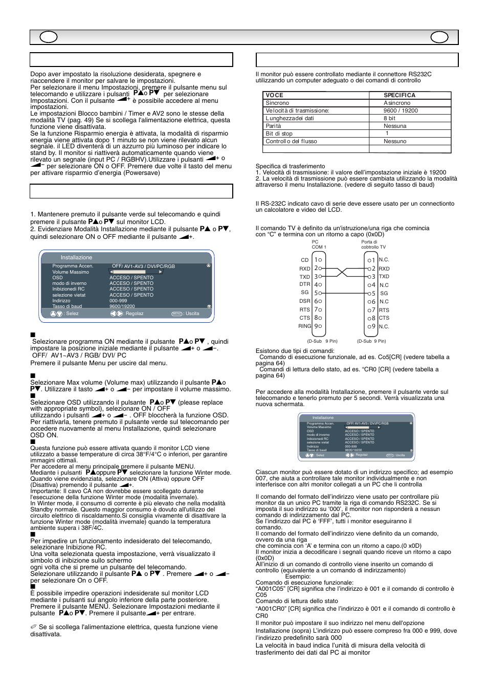 Funzionament | Sanyo CE42SR1 User Manual | Page 50 / 68