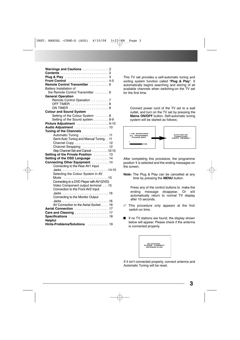 Sanyo CA14SE1(V) User Manual | Page 3 / 20