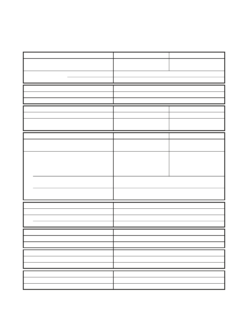 3. other component specifications | Sanyo STB1220C1 User Manual | Page 10 / 52