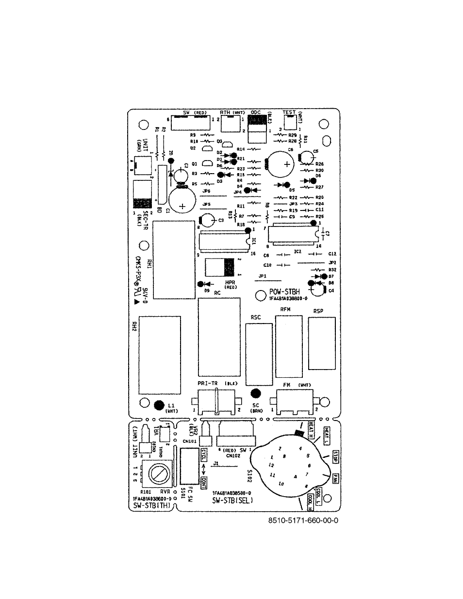 3. p.c.b. ass'y (printed pattern) | Sanyo STB1220C1 User Manual | Page 31 / 52
