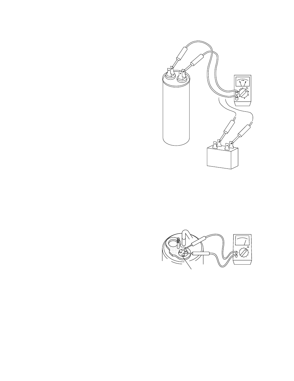 2. checking motor capacitor, 3. checking fan motor winding, 6. checking thermistor | 4. checking compressor motor winding | Sanyo STB1220C1 User Manual | Page 40 / 52