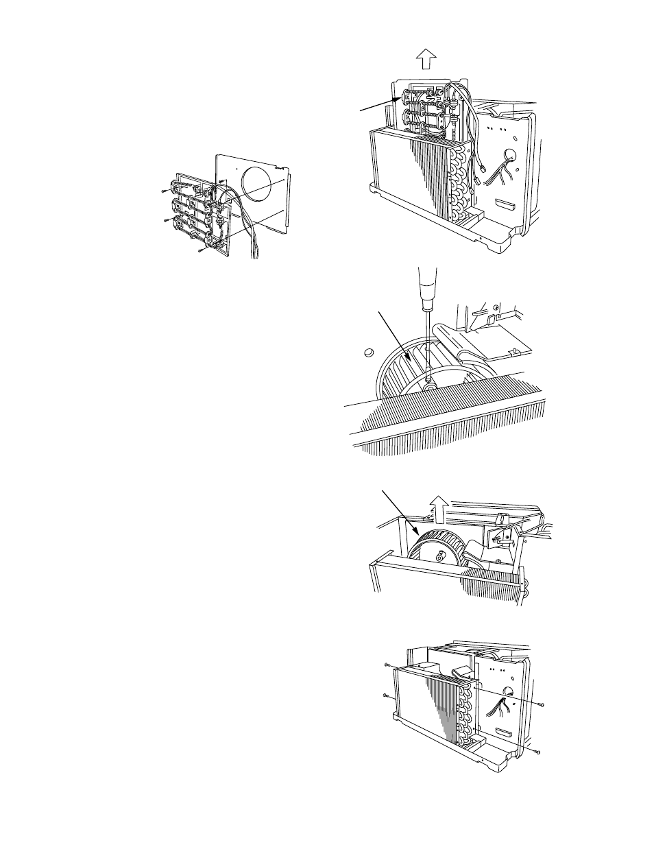 5. removing blower wheel, 6. removing evaporator | Sanyo STB1220C1 User Manual | Page 43 / 52