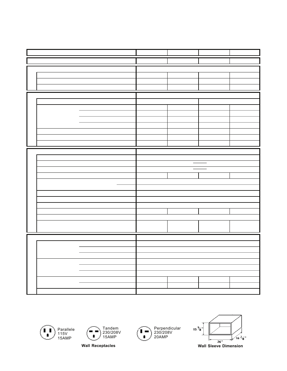 Specifications, 1. unit specifications | Sanyo STB1220C1 User Manual | Page 6 / 52
