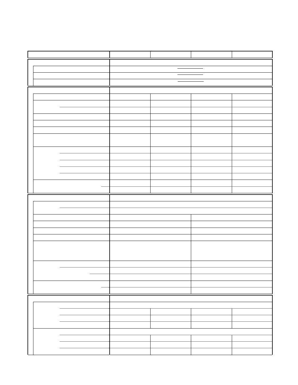 2. major component specifications | Sanyo STB1220C1 User Manual | Page 8 / 52