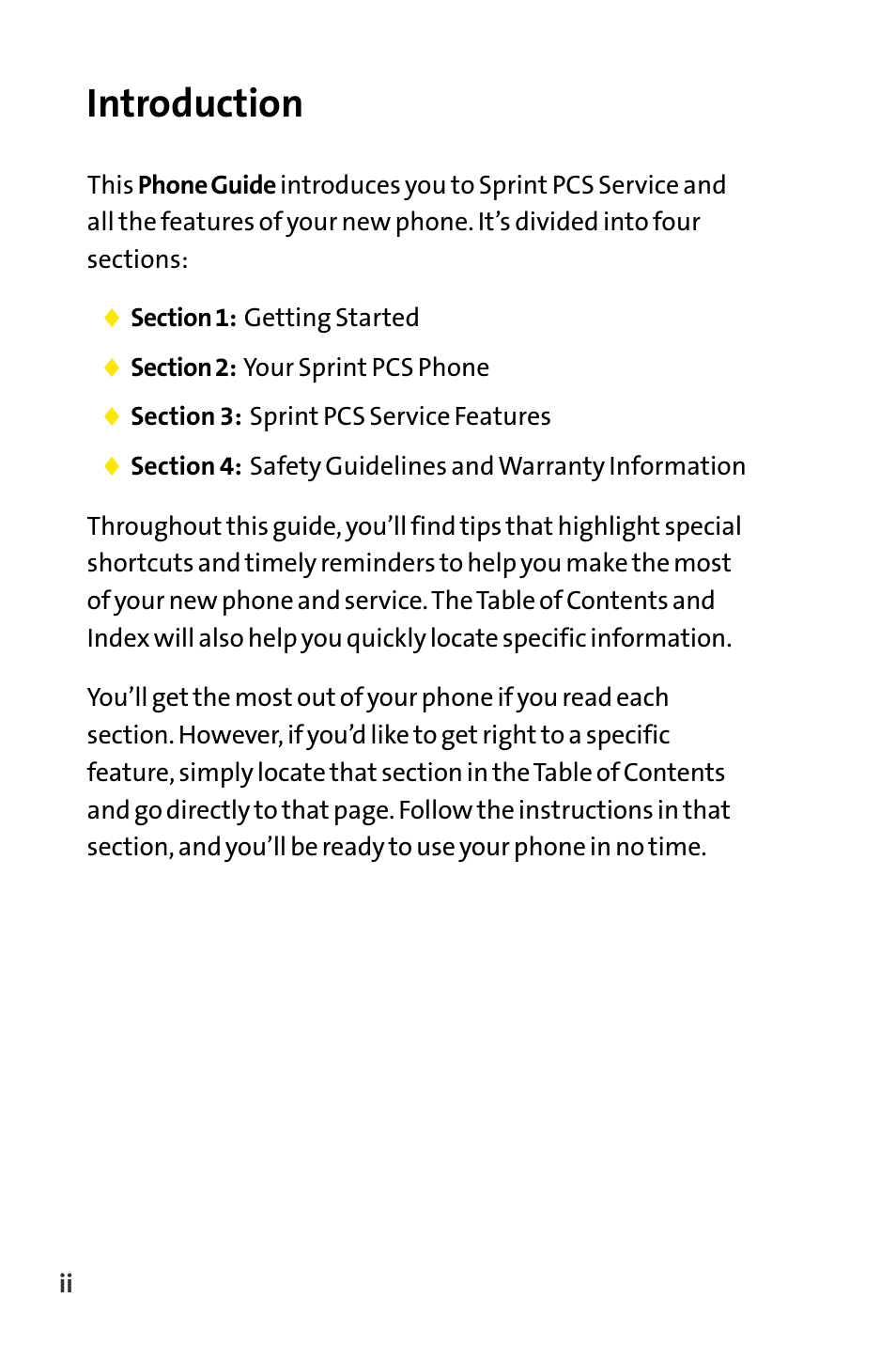 Welcome to sprint, Introduction | Sanyo VI-2300 User Manual | Page 12 / 286