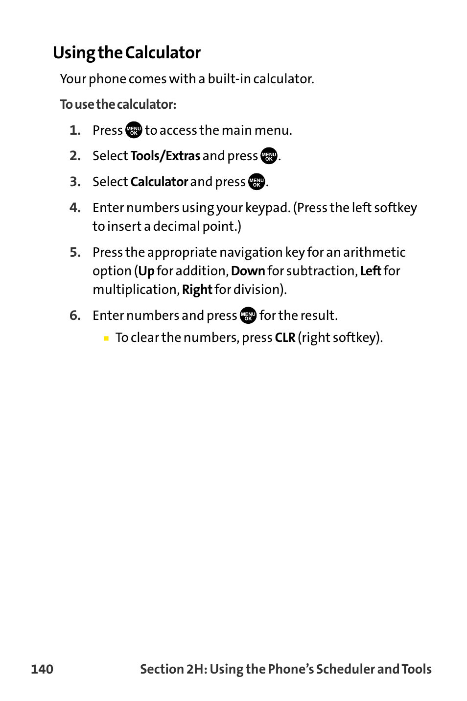 Using the calculator | Sanyo VI-2300 User Manual | Page 152 / 286