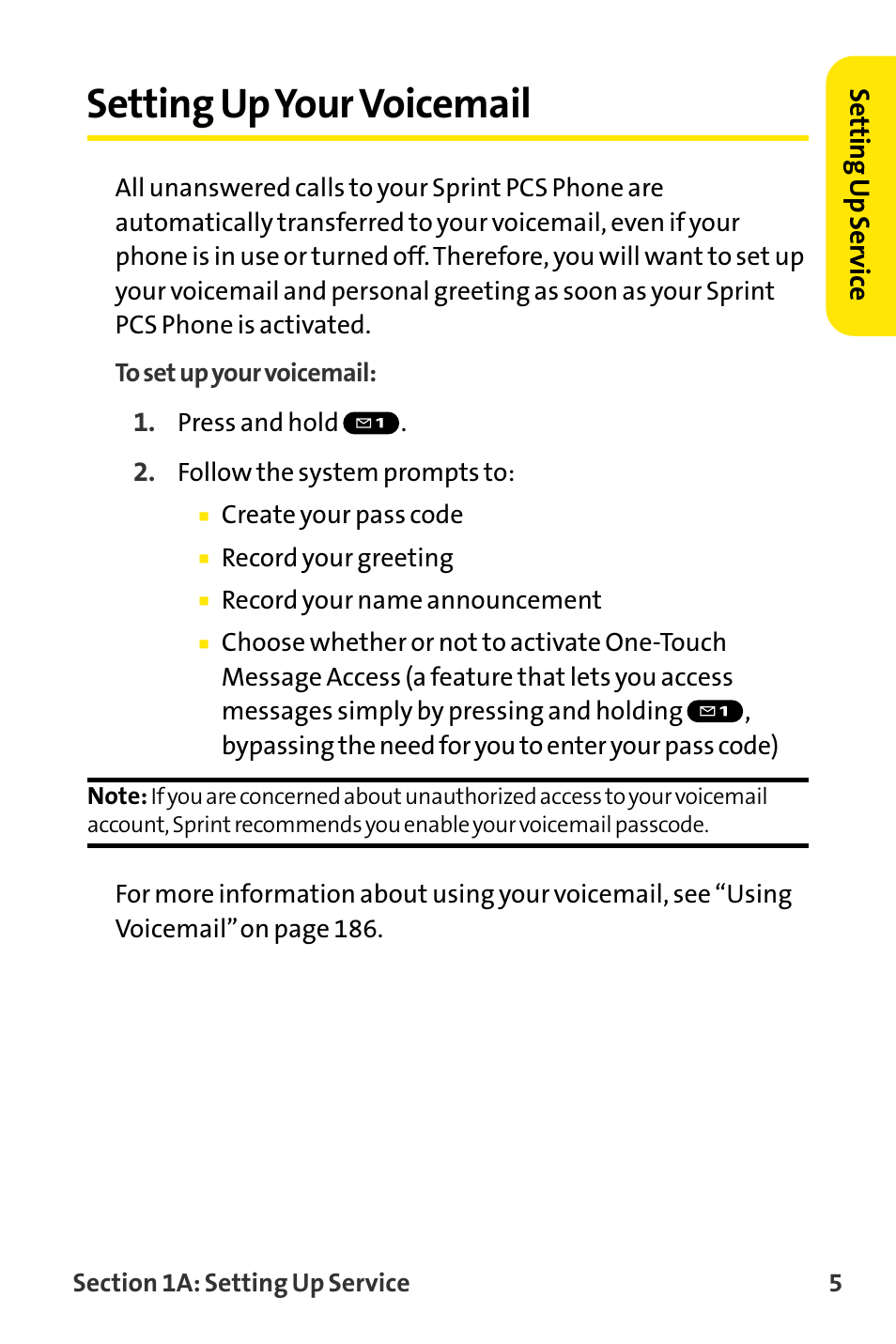 Setting up your voicemail, Setting upyour voicemail | Sanyo VI-2300 User Manual | Page 17 / 286