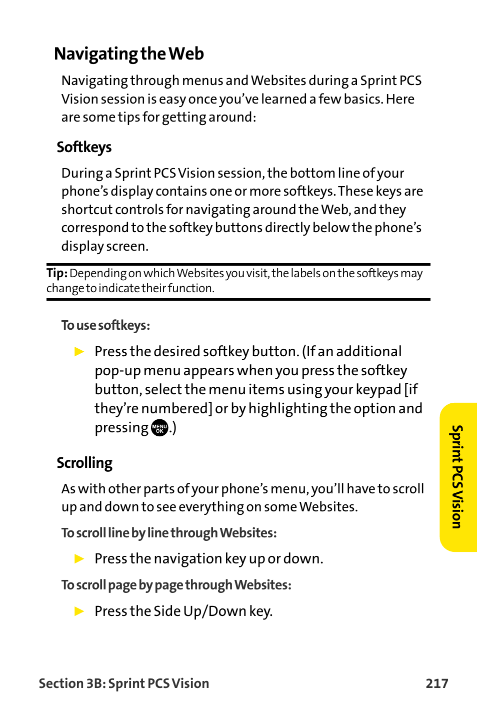 Navigating the web | Sanyo VI-2300 User Manual | Page 229 / 286