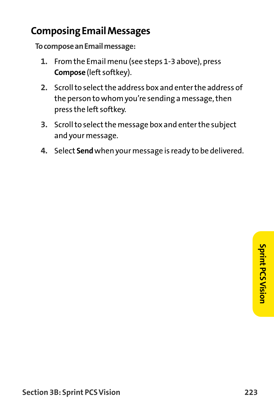 Composing email messages | Sanyo VI-2300 User Manual | Page 235 / 286