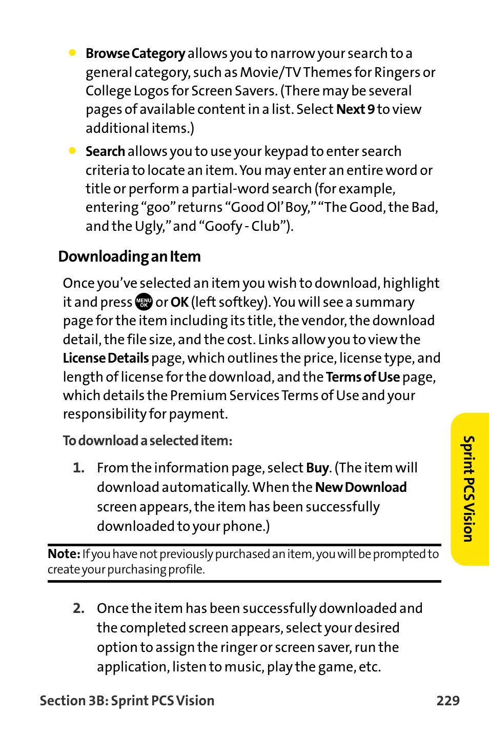 Downloading an item | Sanyo VI-2300 User Manual | Page 241 / 286