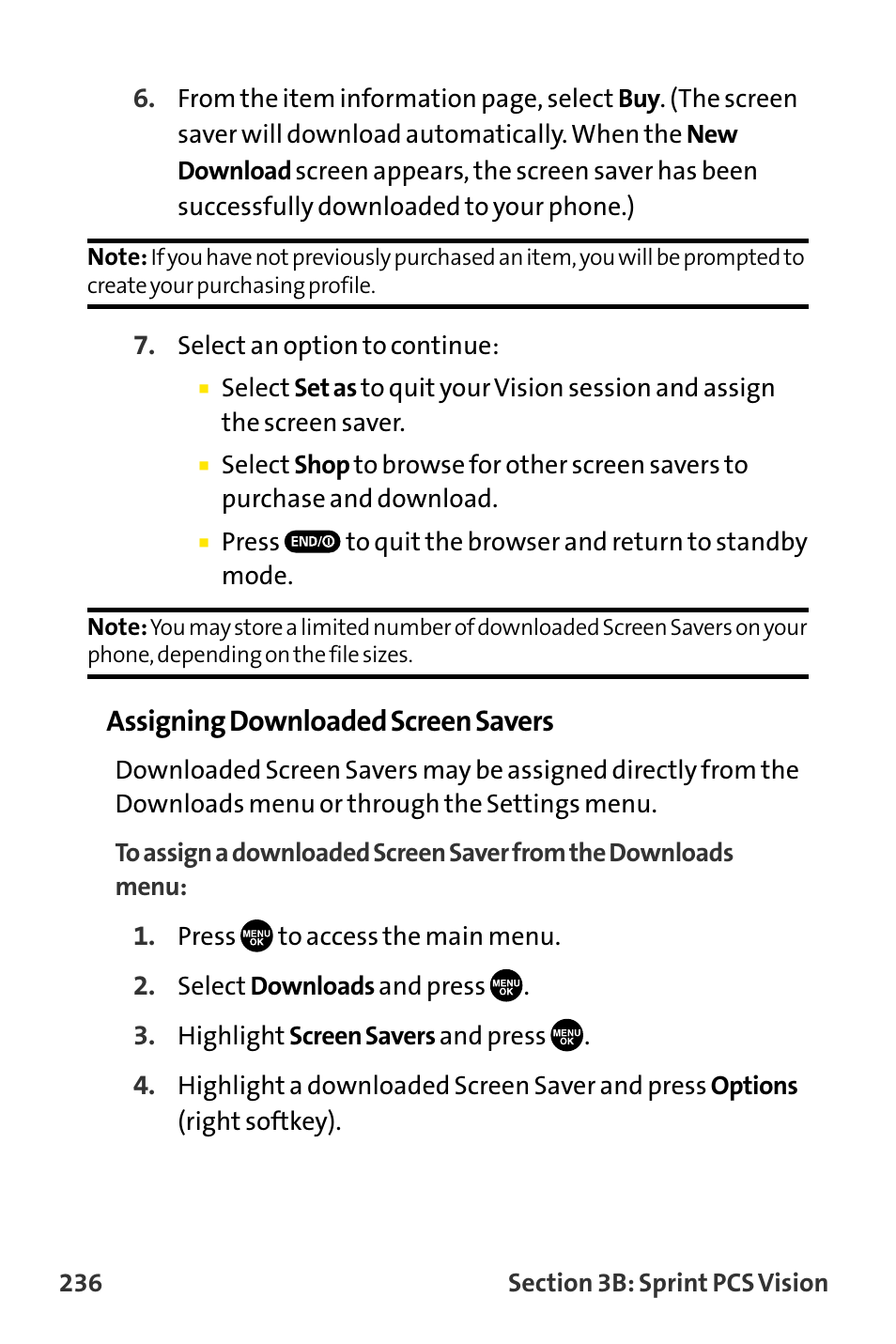 Assigning downloaded screen savers | Sanyo VI-2300 User Manual | Page 248 / 286
