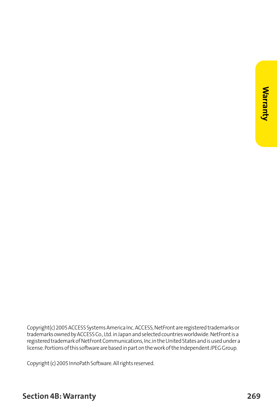 Warr an ty | Sanyo VI-2300 User Manual | Page 281 / 286