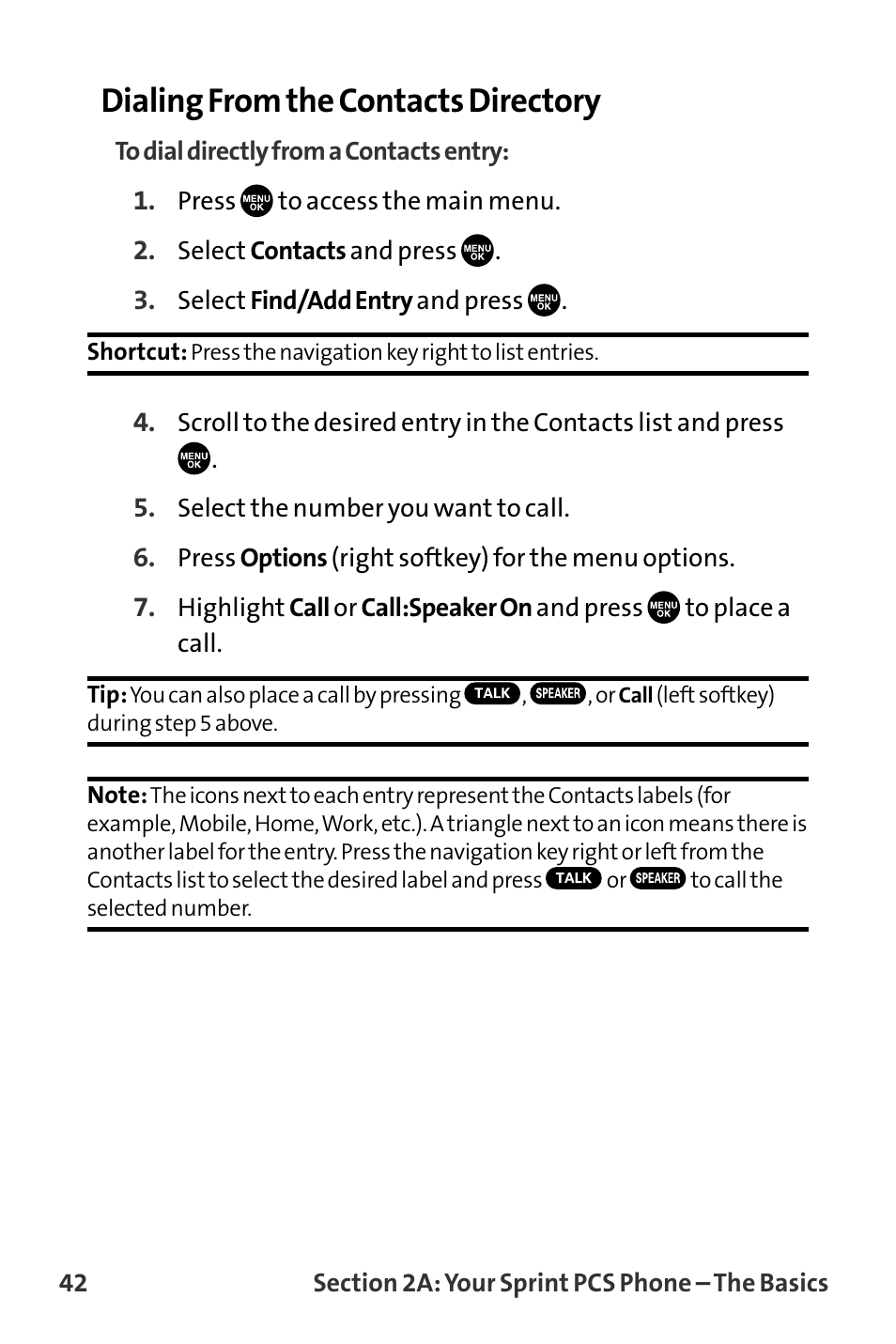 Dialing from the contacts directory | Sanyo VI-2300 User Manual | Page 54 / 286