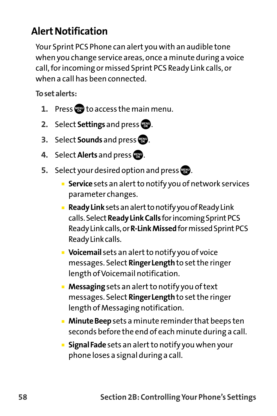 Alert notification | Sanyo VI-2300 User Manual | Page 70 / 286