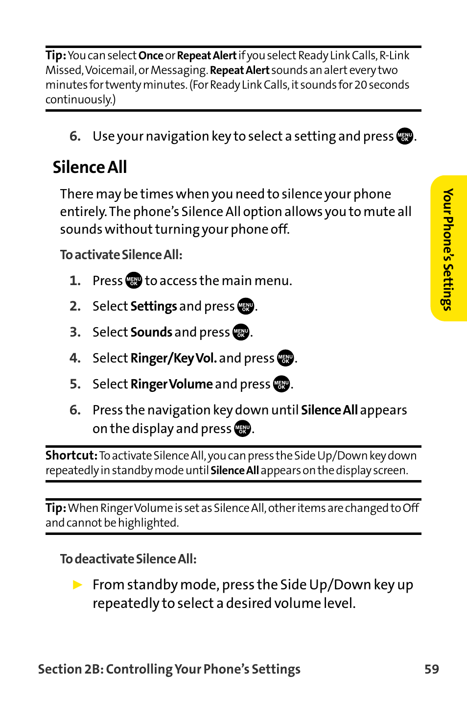 Silence all | Sanyo VI-2300 User Manual | Page 71 / 286
