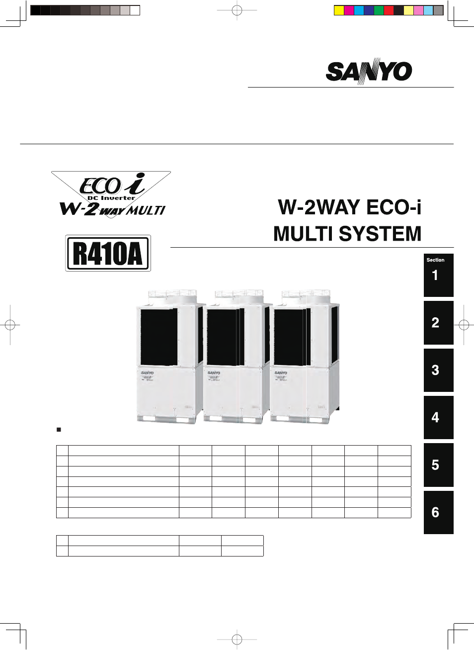 Sanyo AHX0752 User Manual | 114 pages