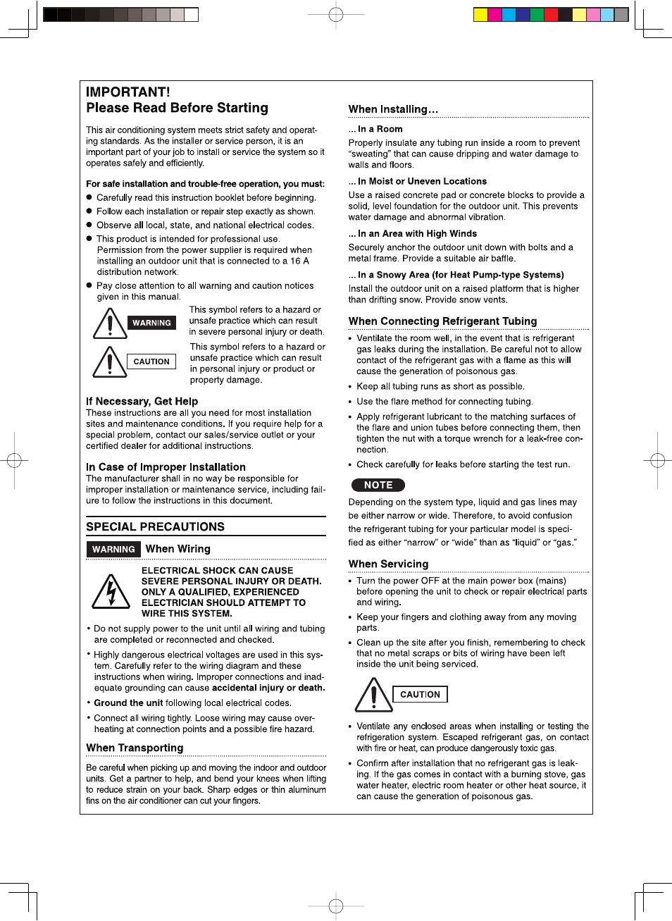 Important | Sanyo AHX0752 User Manual | Page 2 / 114