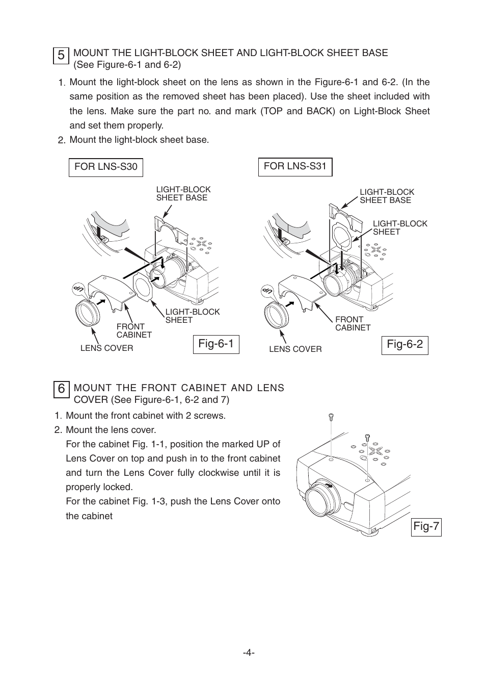 Fig-7, Fig-6-2, Fig-6-1 | Sanyo LNS-S30 User Manual | Page 4 / 4