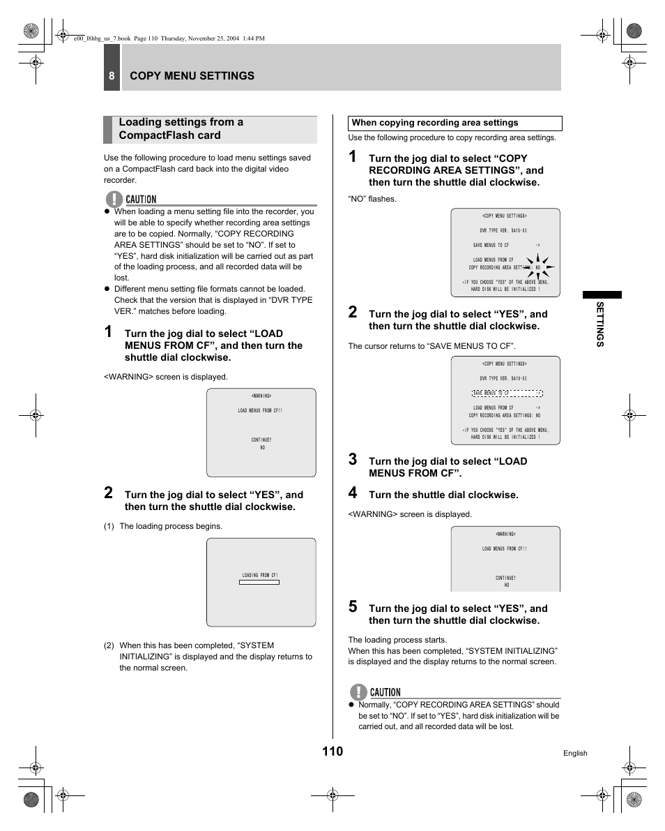 Sanyo DSR-3709 User Manual | Page 111 / 126
