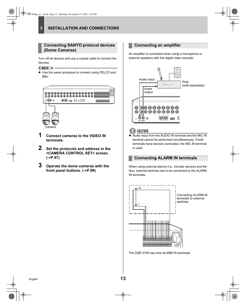 Sanyo DSR-3709 User Manual | Page 14 / 126