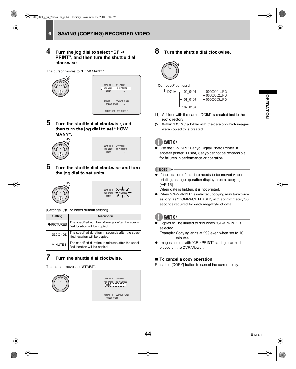 Sanyo DSR-3709 User Manual | Page 45 / 126