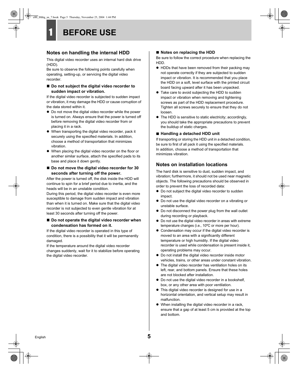 Before use | Sanyo DSR-3709 User Manual | Page 6 / 126