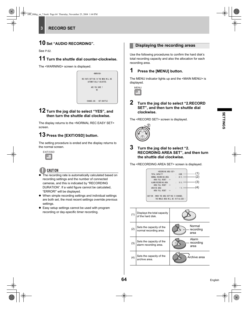 Sanyo DSR-3709 User Manual | Page 65 / 126