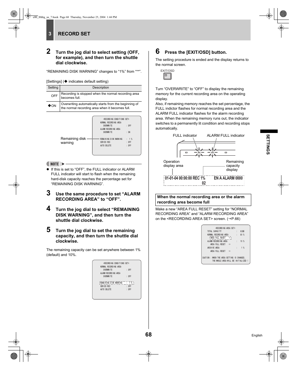 Sanyo DSR-3709 User Manual | Page 69 / 126