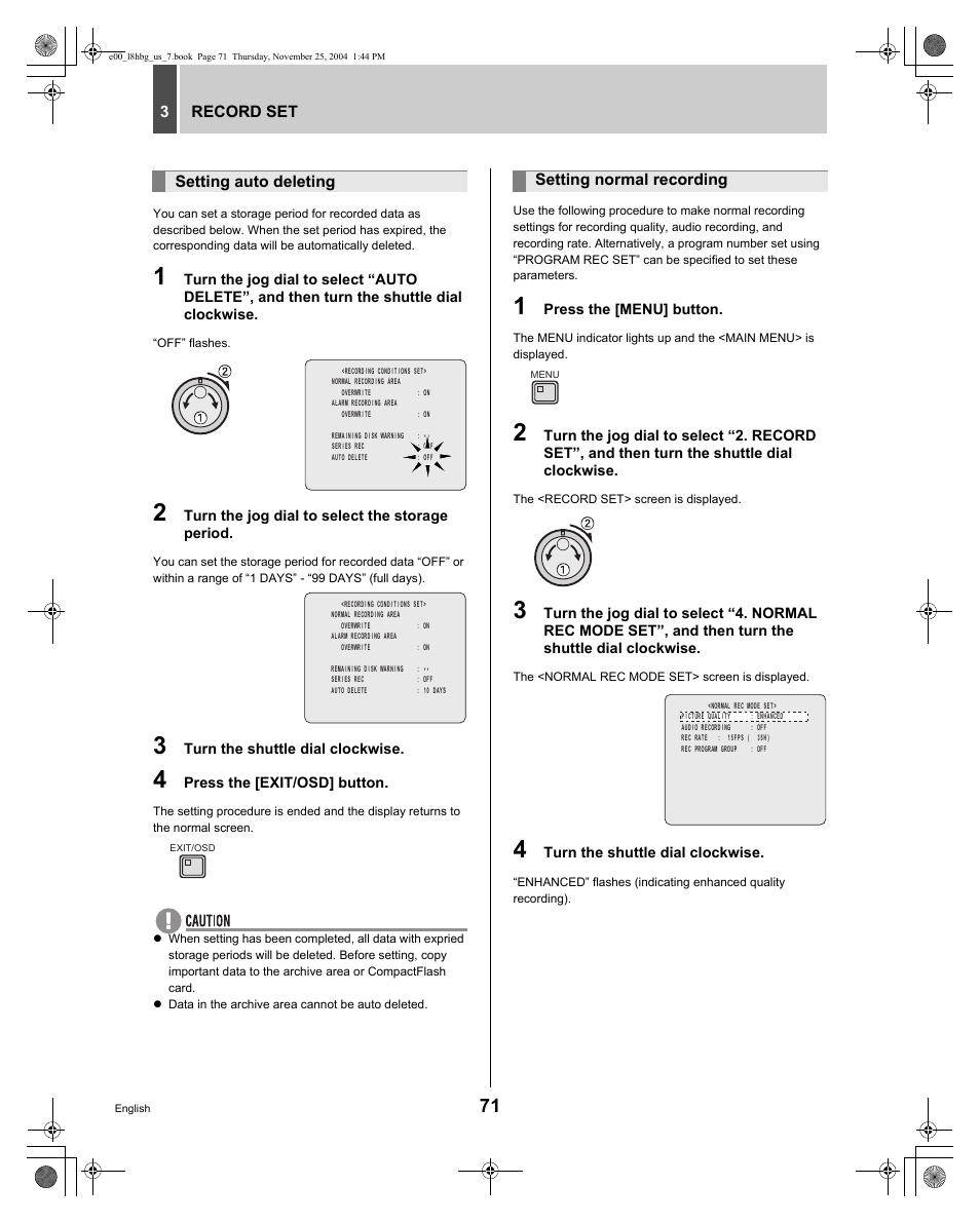 Sanyo DSR-3709 User Manual | Page 72 / 126