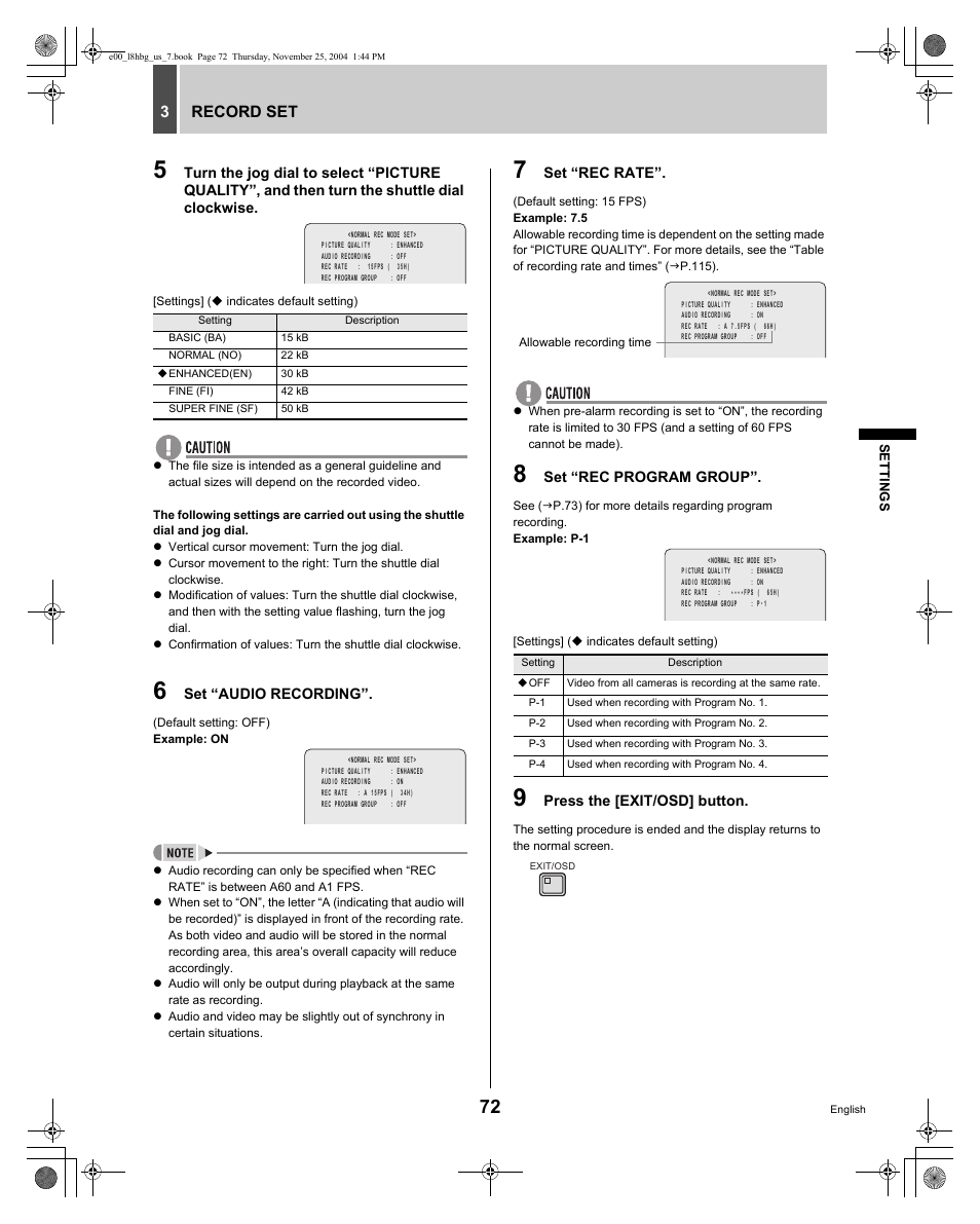 Sanyo DSR-3709 User Manual | Page 73 / 126