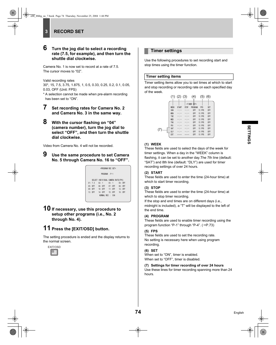 Sanyo DSR-3709 User Manual | Page 75 / 126