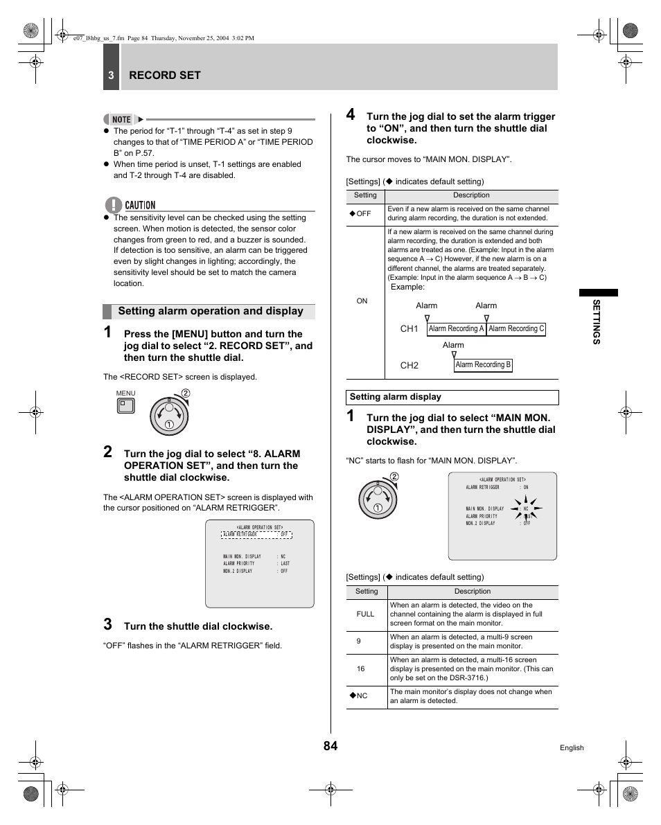 Sanyo DSR-3709 User Manual | Page 85 / 126