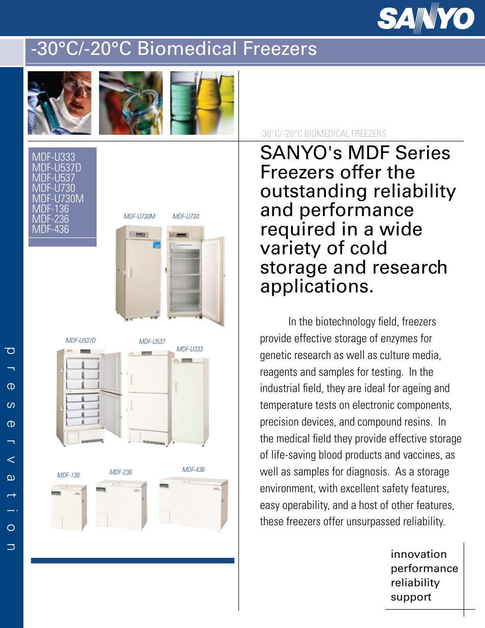 Sanyo MDF-U537D User Manual | 4 pages