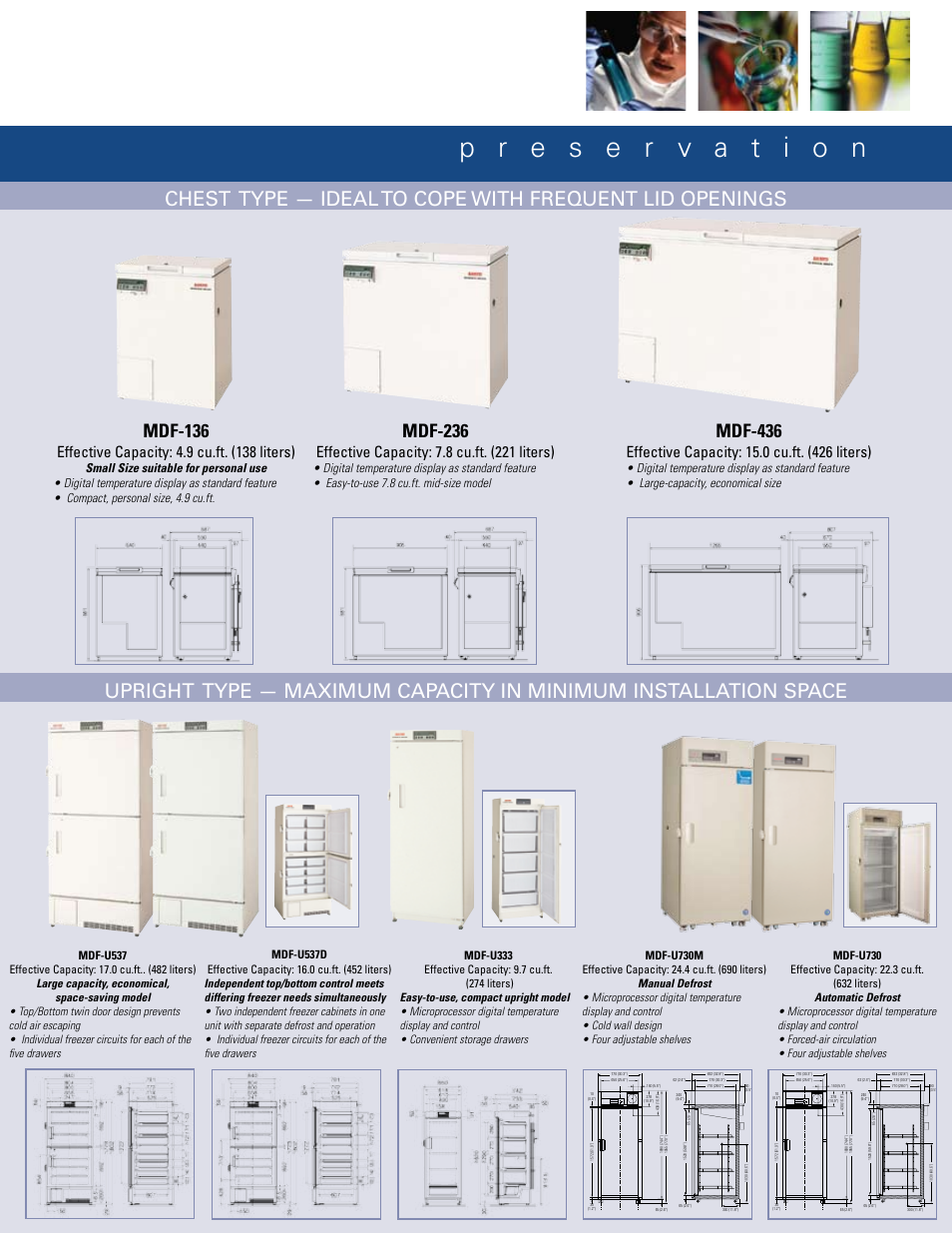 Mdf-136, Mdf-236, Mdf-436 | Sanyo MDF-U537D User Manual | Page 3 / 4