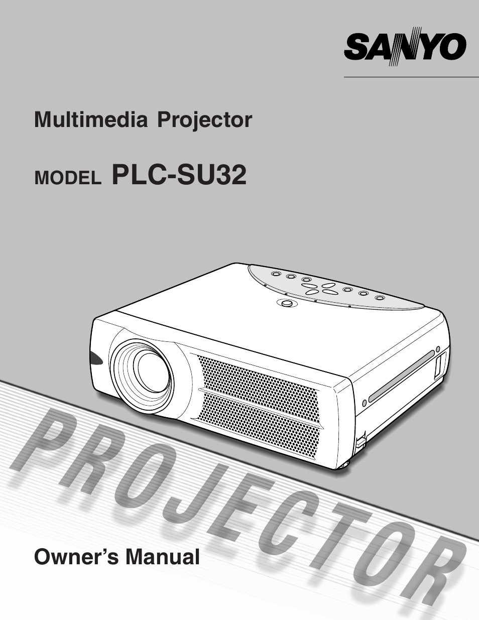 Sanyo plc-su32 User Manual | 48 pages