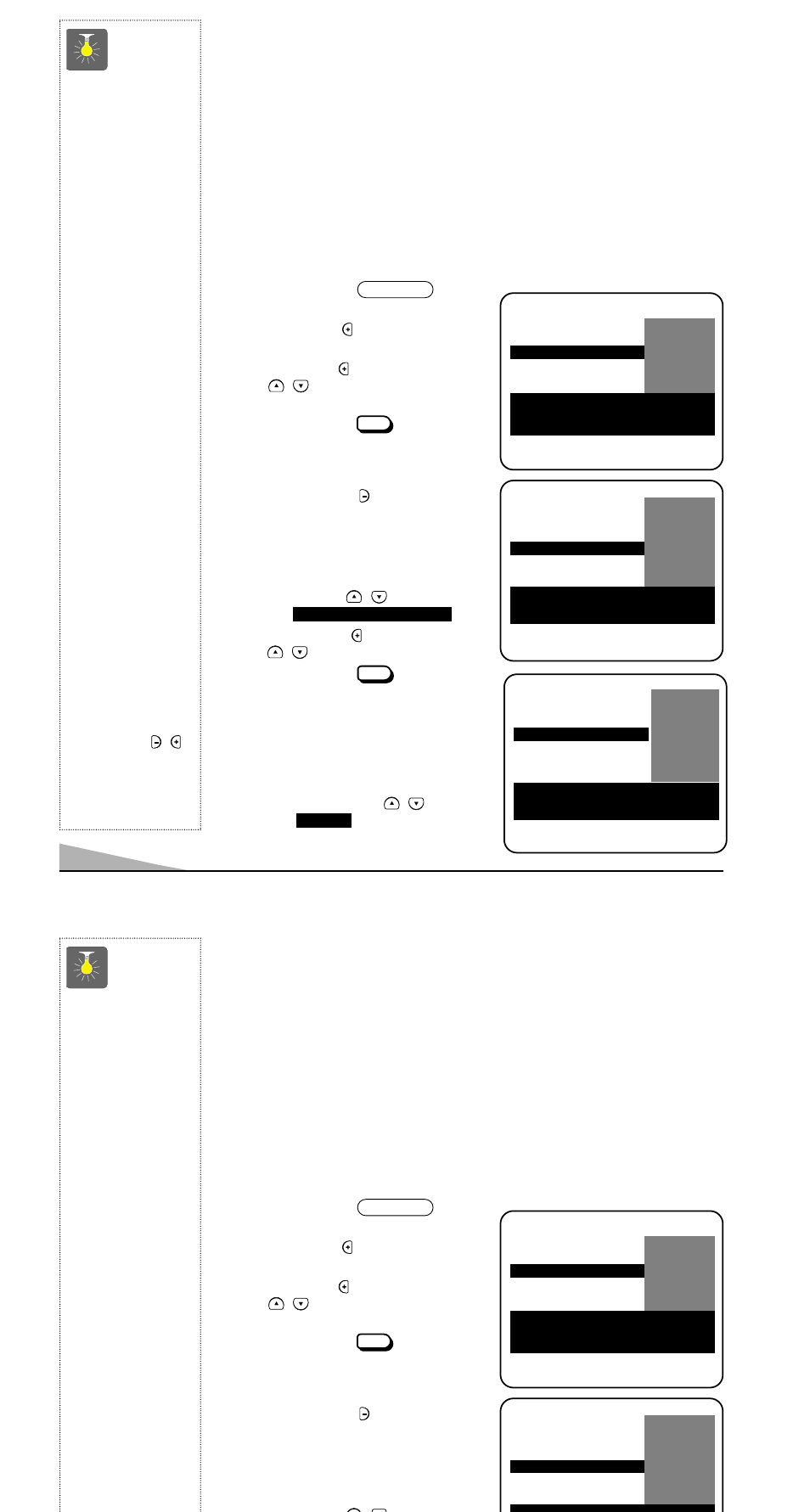 Operacion de guía-v, Ajuste de la clasificación de películas, Consejos rápidos | Sanyo AVM-3259G User Manual | Page 32 / 36