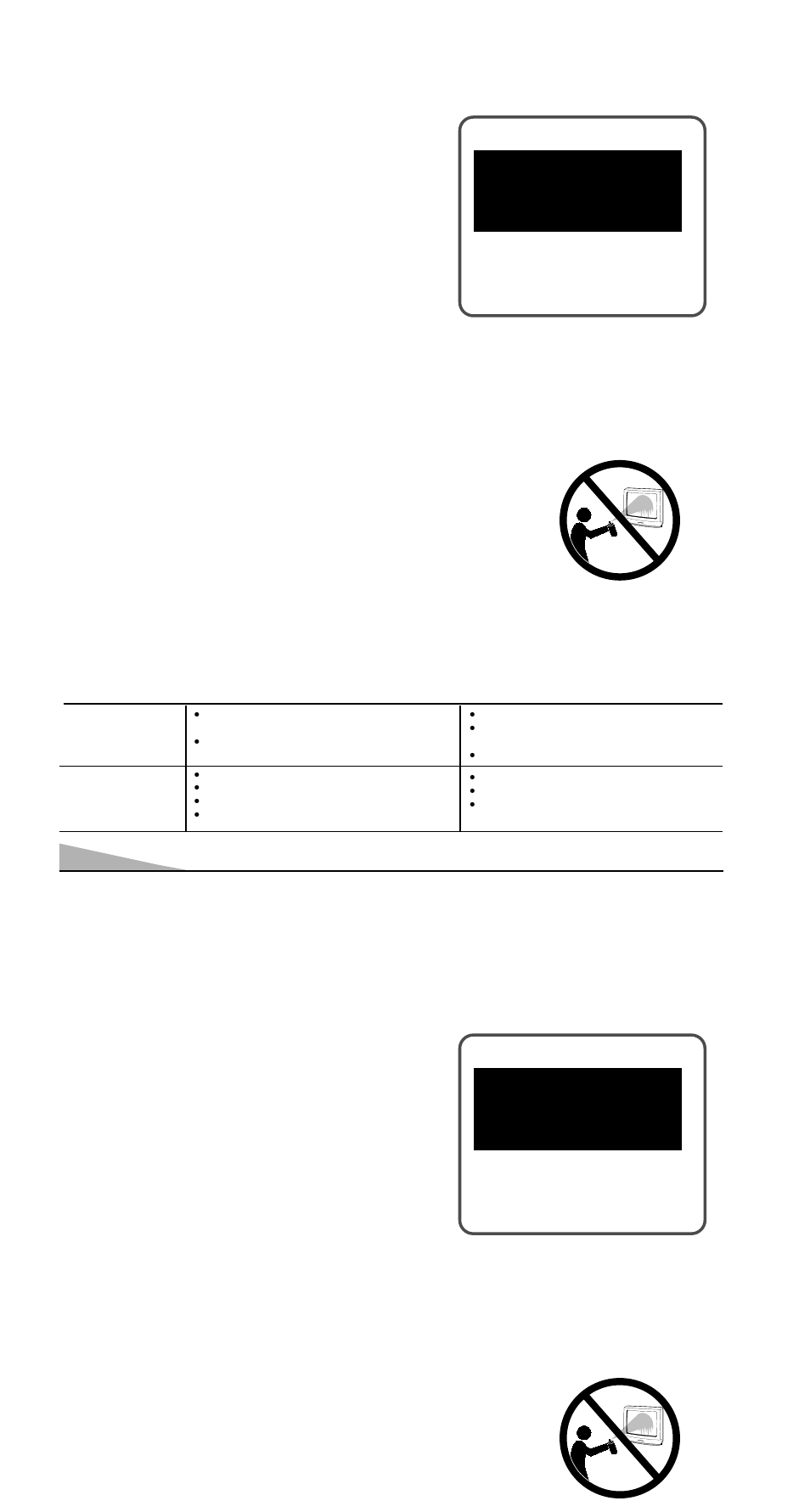 Reajustando la tv, Cuidados y limpieza, Sugerencias útiles - problemas / soluciones | Sanyo AVM-3259G User Manual | Page 34 / 36