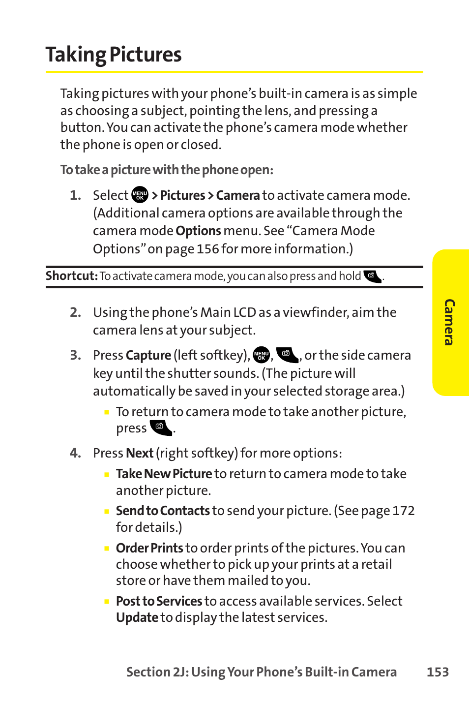 Taking pictures | Sanyo SCP-8400 User Manual | Page 169 / 282