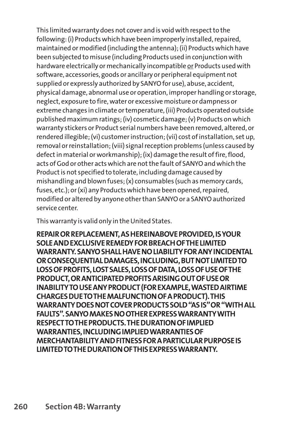 Sanyo SCP-8400 User Manual | Page 276 / 282