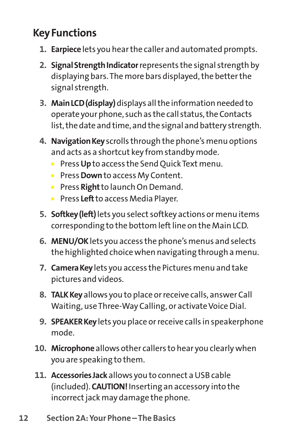 Key functions | Sanyo SCP-8400 User Manual | Page 28 / 282
