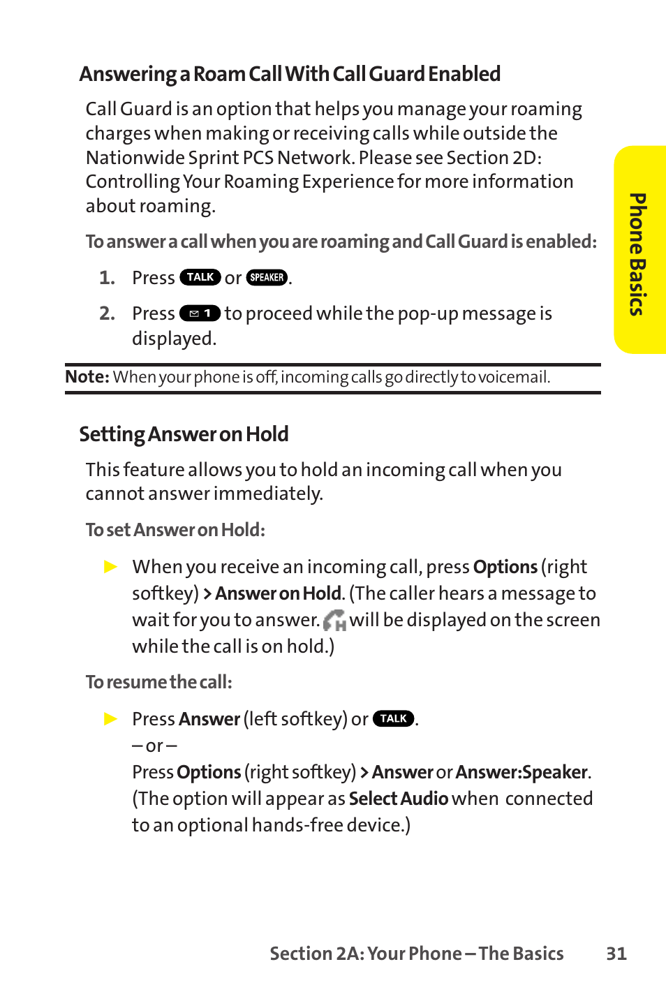 Phone basics | Sanyo SCP-8400 User Manual | Page 47 / 282