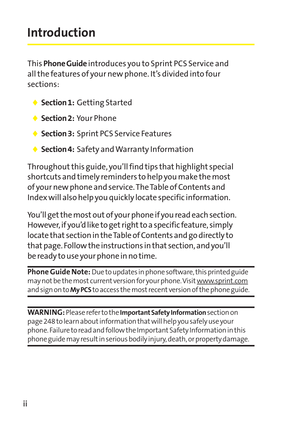 Introduction | Sanyo SCP-8400 User Manual | Page 8 / 282