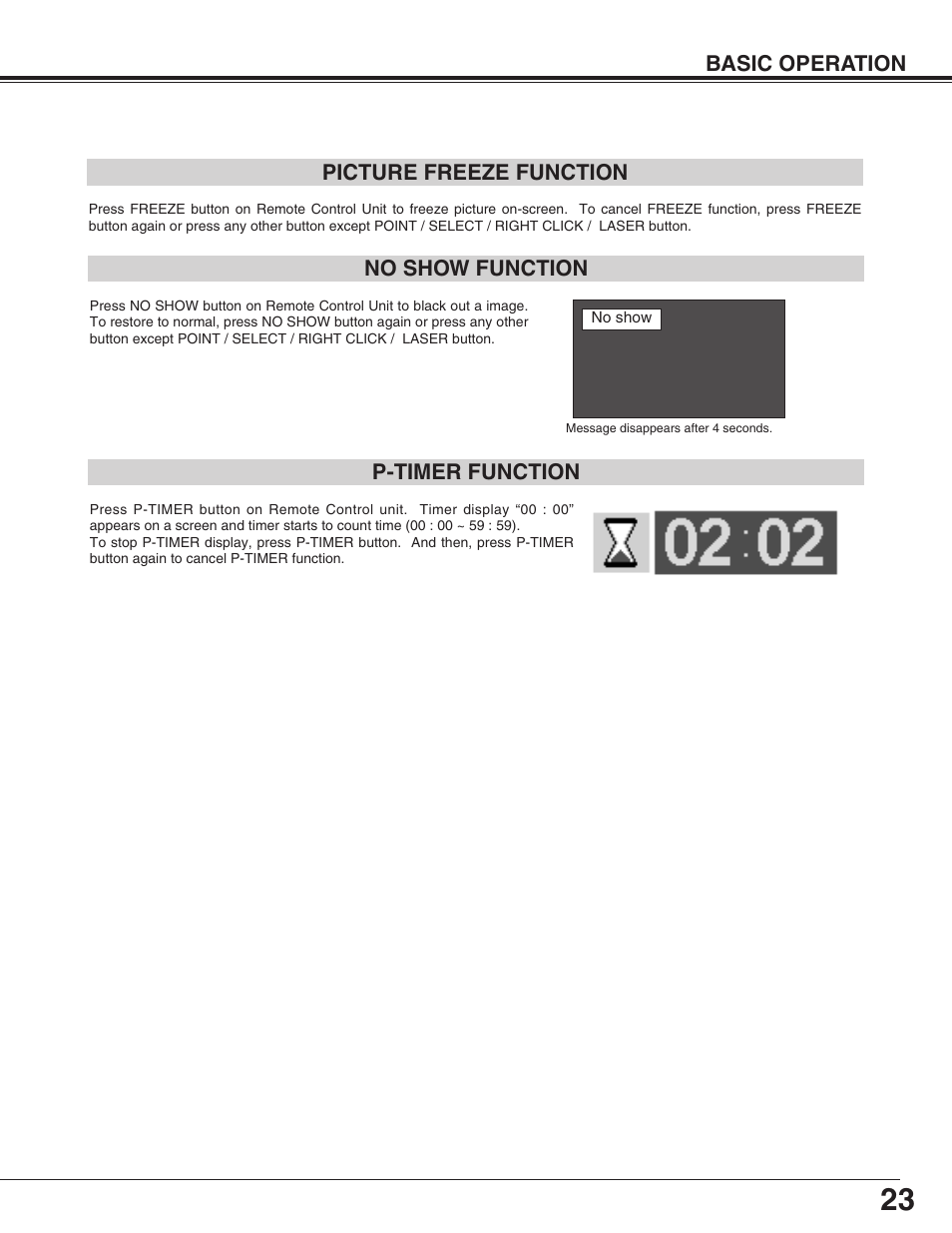 Sanyo PLC-EF31NL User Manual | Page 23 / 52
