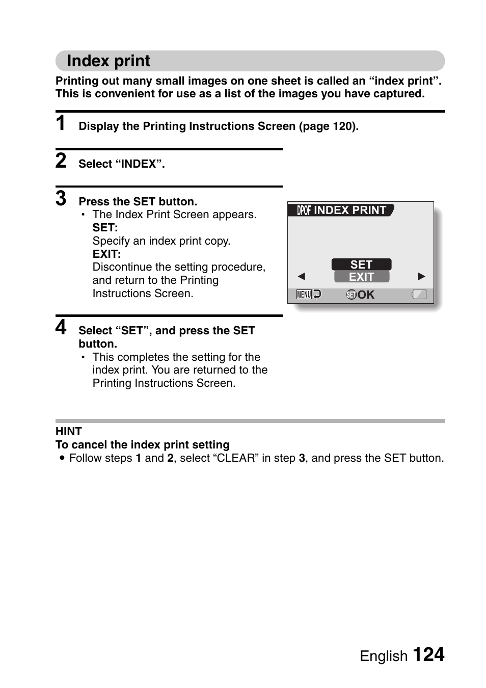 Index print | Sanyo Xacti VPC-HD2 User Manual | Page 138 / 227